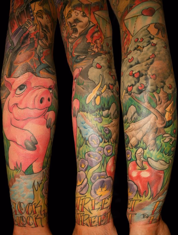 peaceful pig