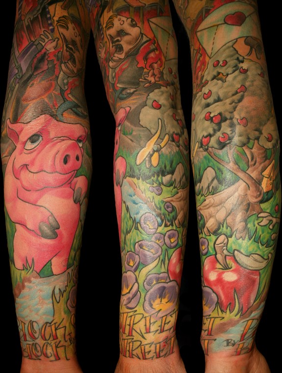 peaceful pig