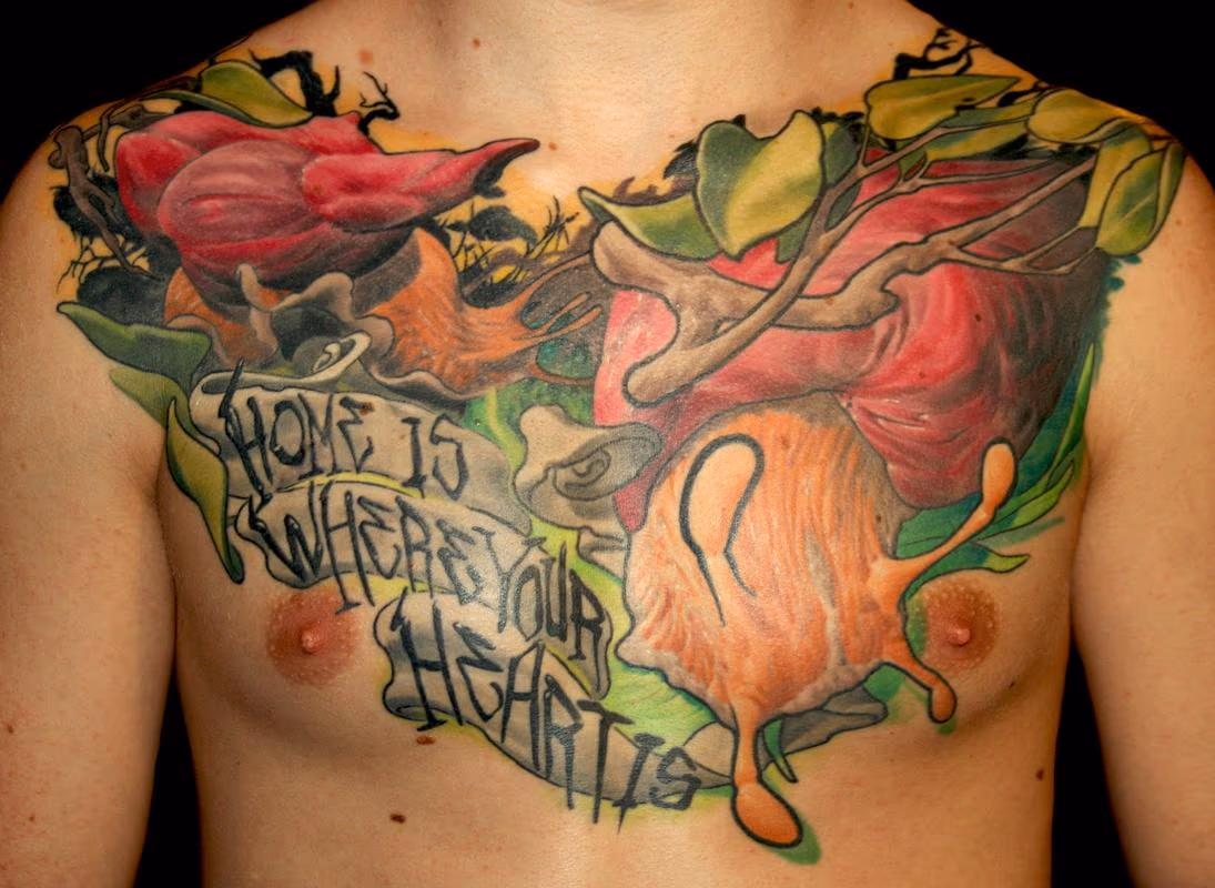 snails on chest
