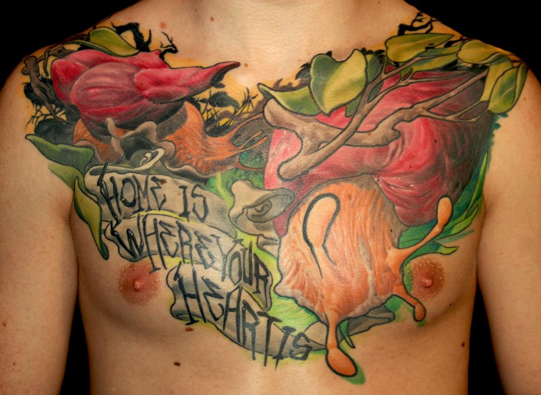 snails on chest