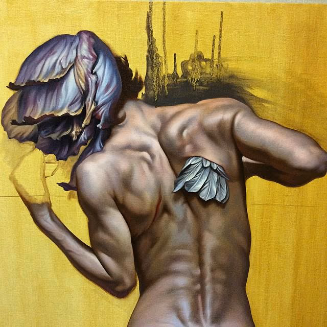 love is like hope, oil paint, Antonio Proietti