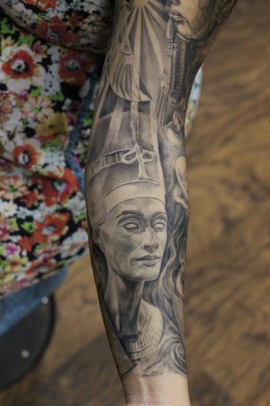 Nefertiti Egyptian Queen Tattoo