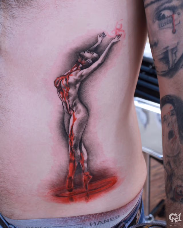 Suspiria's bloody ballerina Tattoo
