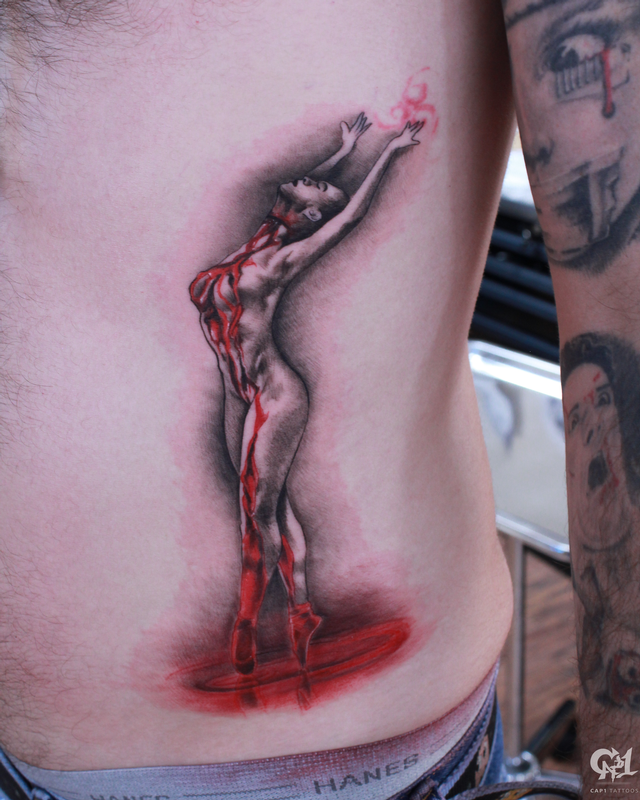 Suspiria's bloody ballerina Tattoo