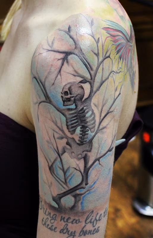 Skull Tree Tattoo