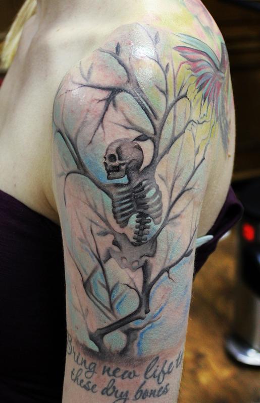 Skull Tree Tattoo