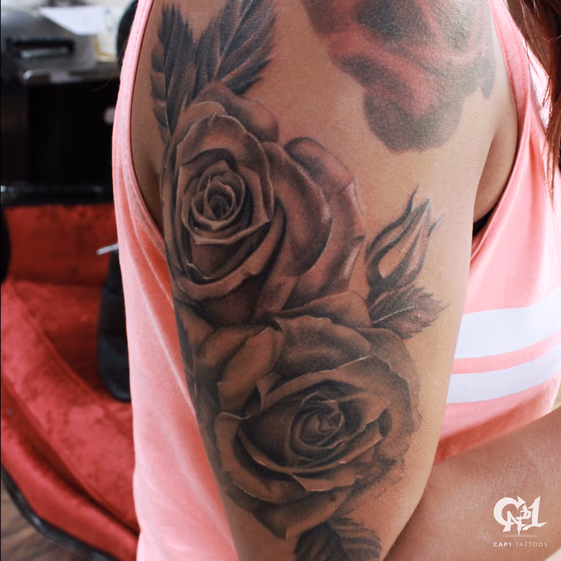 Rose Tattoo Sleeve