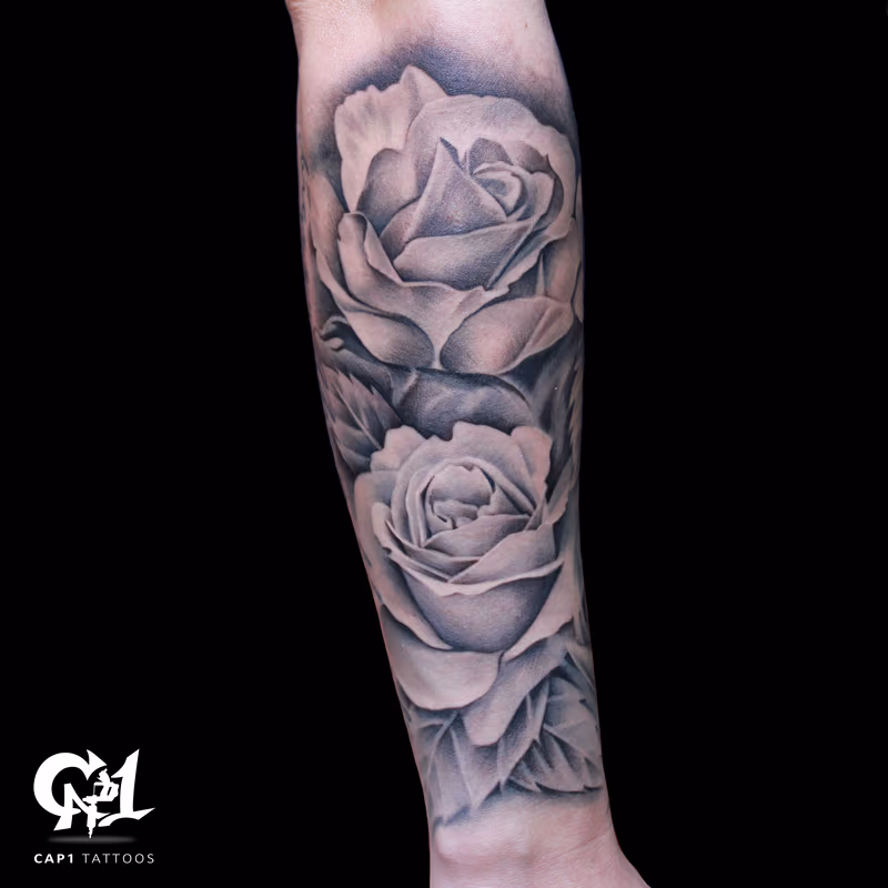 Rose Tattoo Sleeve
