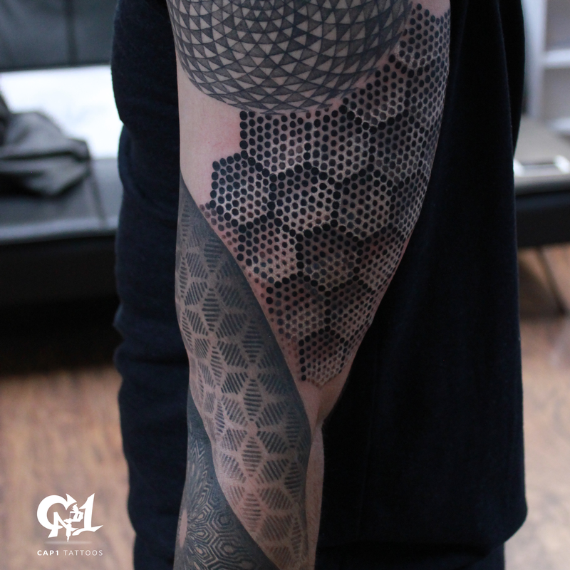 Geometric Sleeve Tattoo