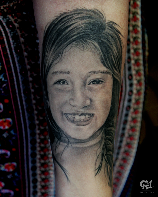 Realistic Portrait Tattoo