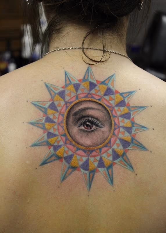 Geometric Sun and Eye