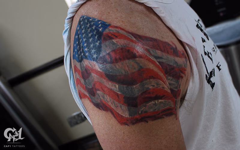 American Flag Tattoo