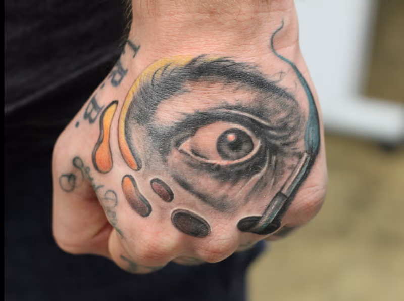 Dali Hand Tattoo