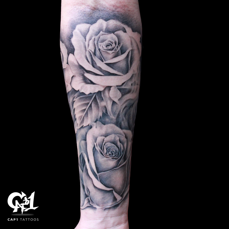 Rose Tattoo Sleeve