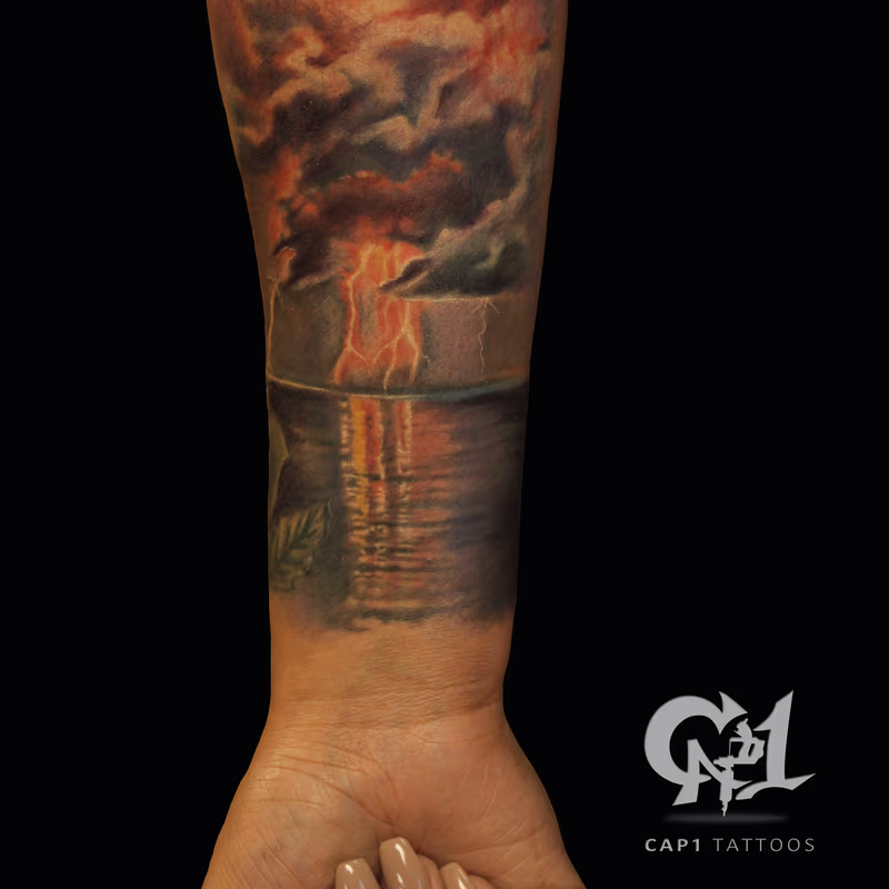 Nature Ocean, Clouds and Lighting Sleeve