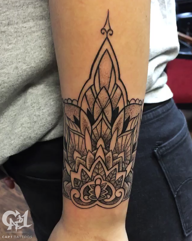 Mandala Wrist Tattoo