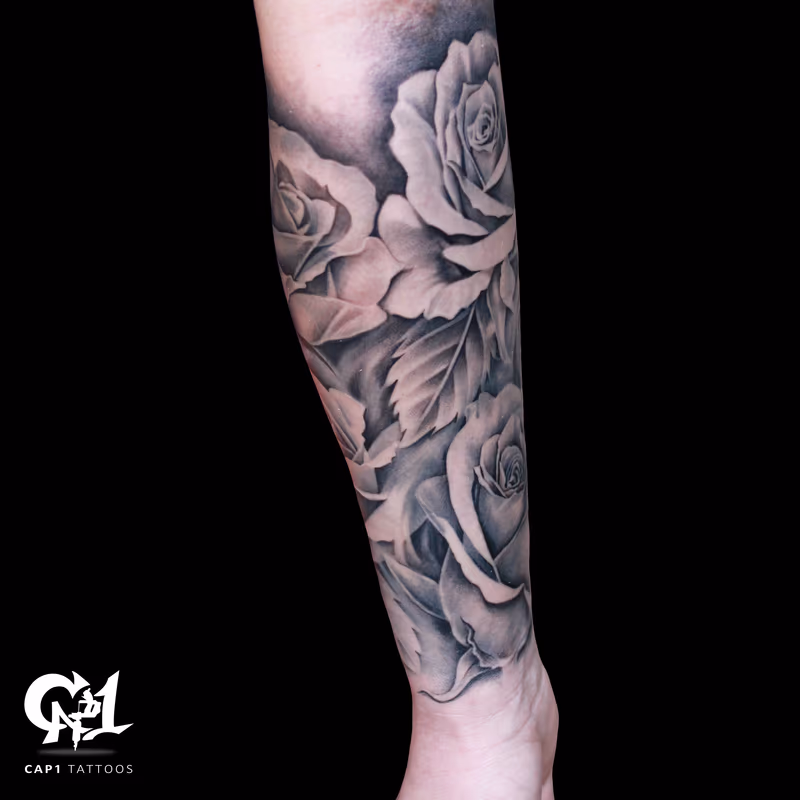 Rose Tattoo Sleeve