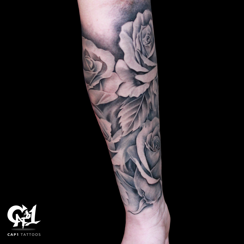 Rose Tattoo Sleeve