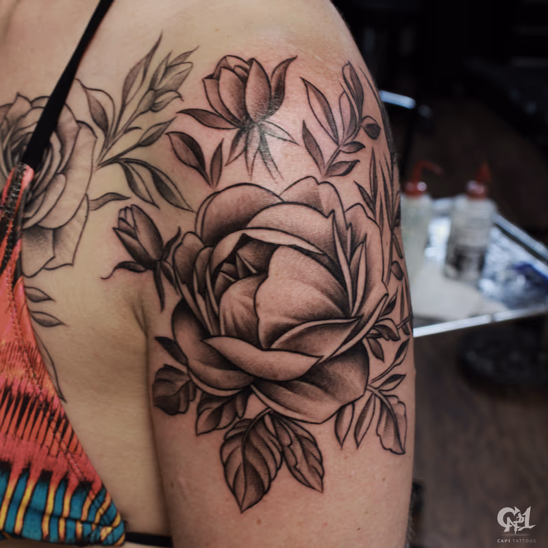 Flowers Tattoo Sleeve