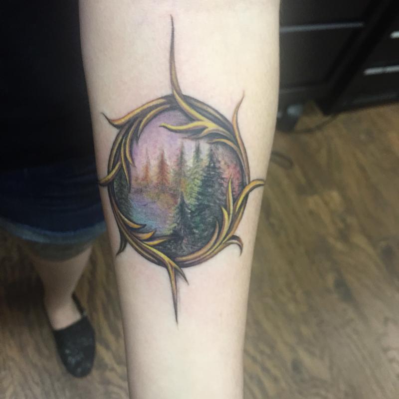 Nature Compass Tattoo