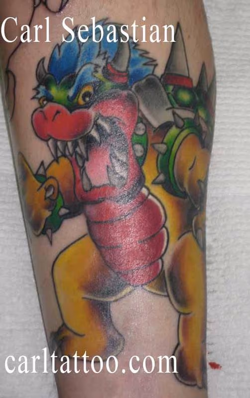 super mario tattoo