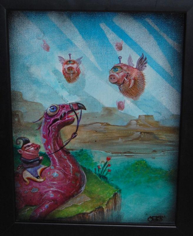 Acrylics on canvas board