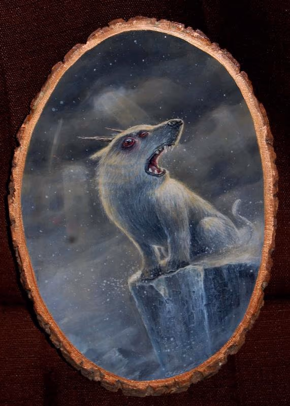 "HUNTING" Acrylics on wood,about 12"x8",contact me for price.