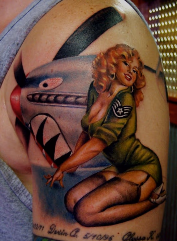Bomber pinup