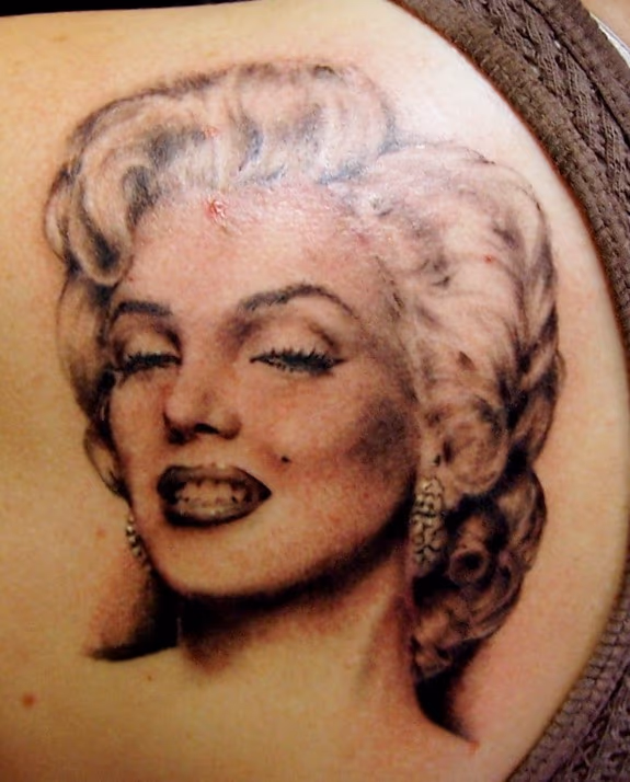 Marliyn Monroe Portrait Tattoo