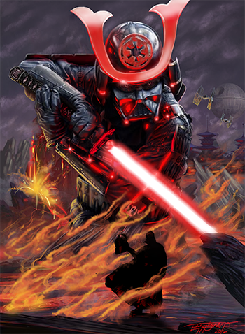 Terry Mayo Releases Samurai Darth Vader Print