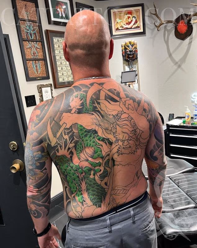In progress Japanese back piece