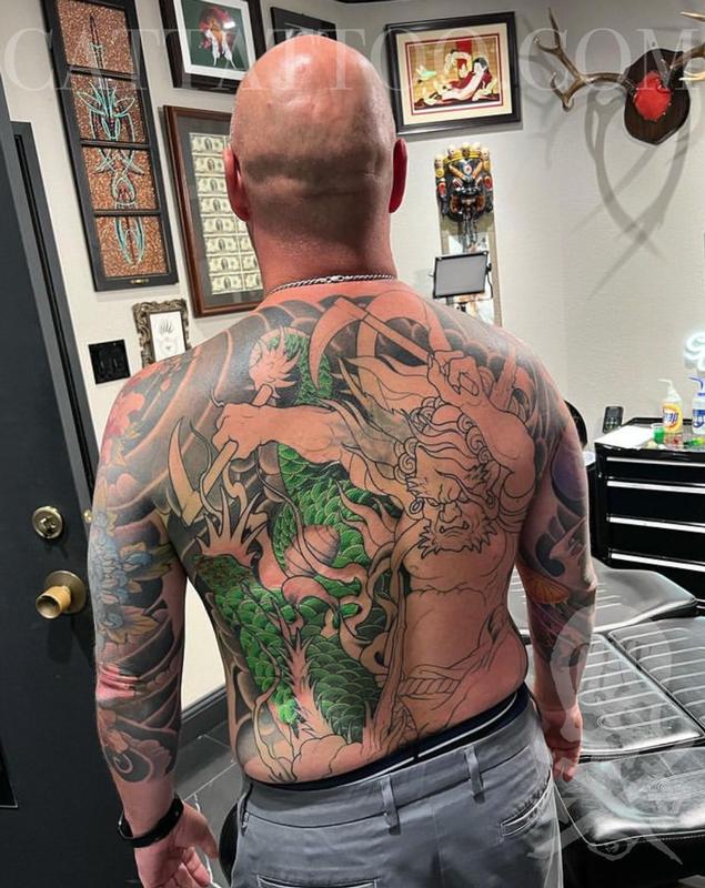 In progress Japanese back piece