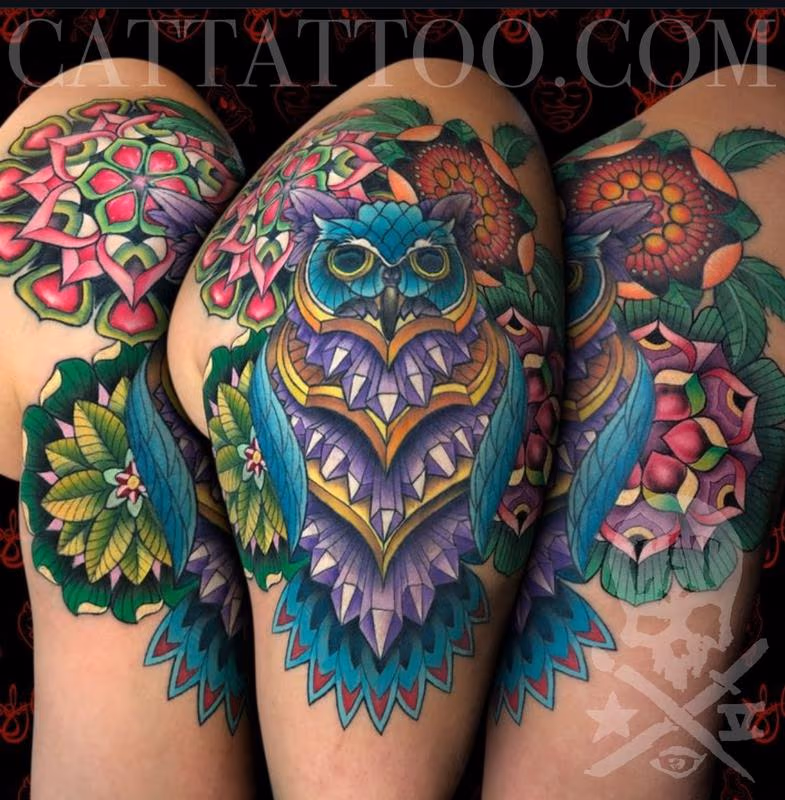 Owl and Mandalas