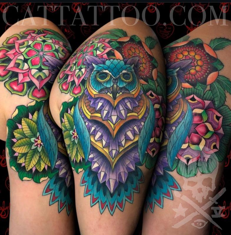 Owl and Mandalas