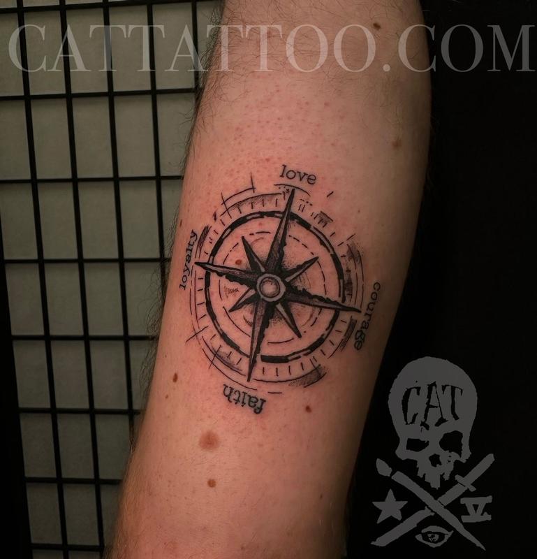 Compass Tattoo