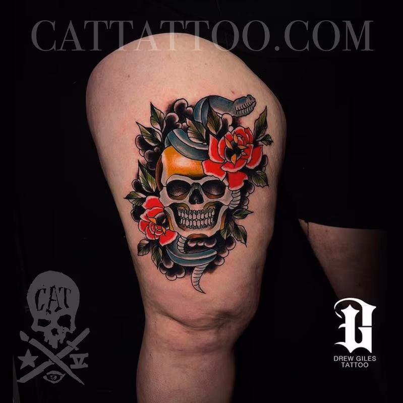 Snake and Skull