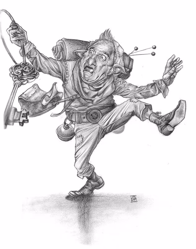 Brownie pencil sketch