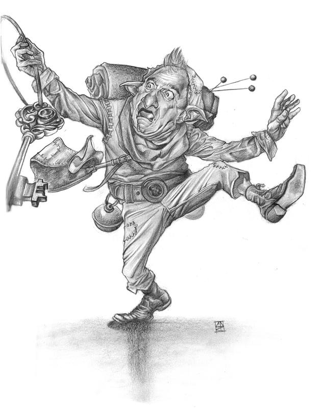 Brownie pencil sketch