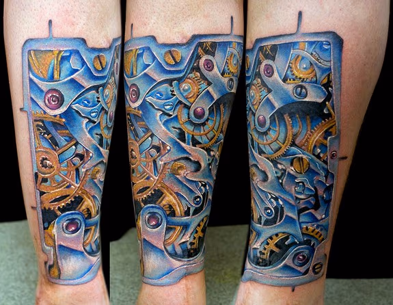 clockwork gears done @ thou art in sheffeild eng with stigma hyper a lil different for me but fun