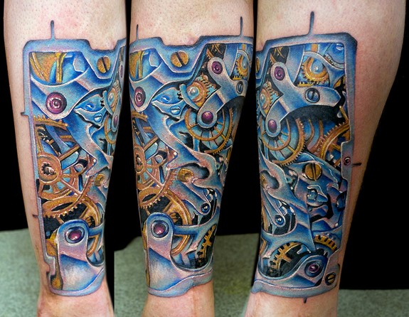 clockwork gears done @ thou art in sheffeild eng with stigma hyper a lil different for me but fun