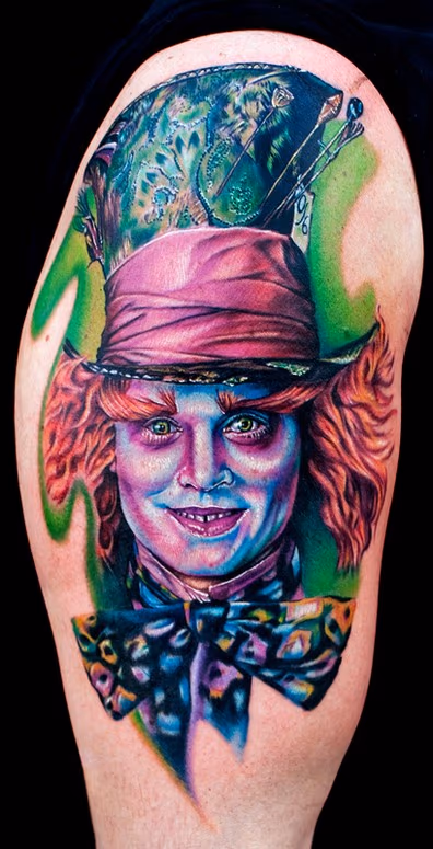 he flew in to get this from england ive been wanting to do this for a long time i was so happy when he told me this was one of the pieces he wanted he also got the flamingo the next day his arm was so sore thanks man for traveling so far to get work by me this tattoo was done with the stigma hyper and fusion ink