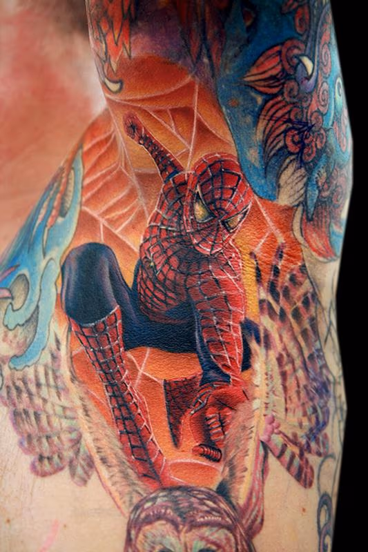 Spidey in a pit