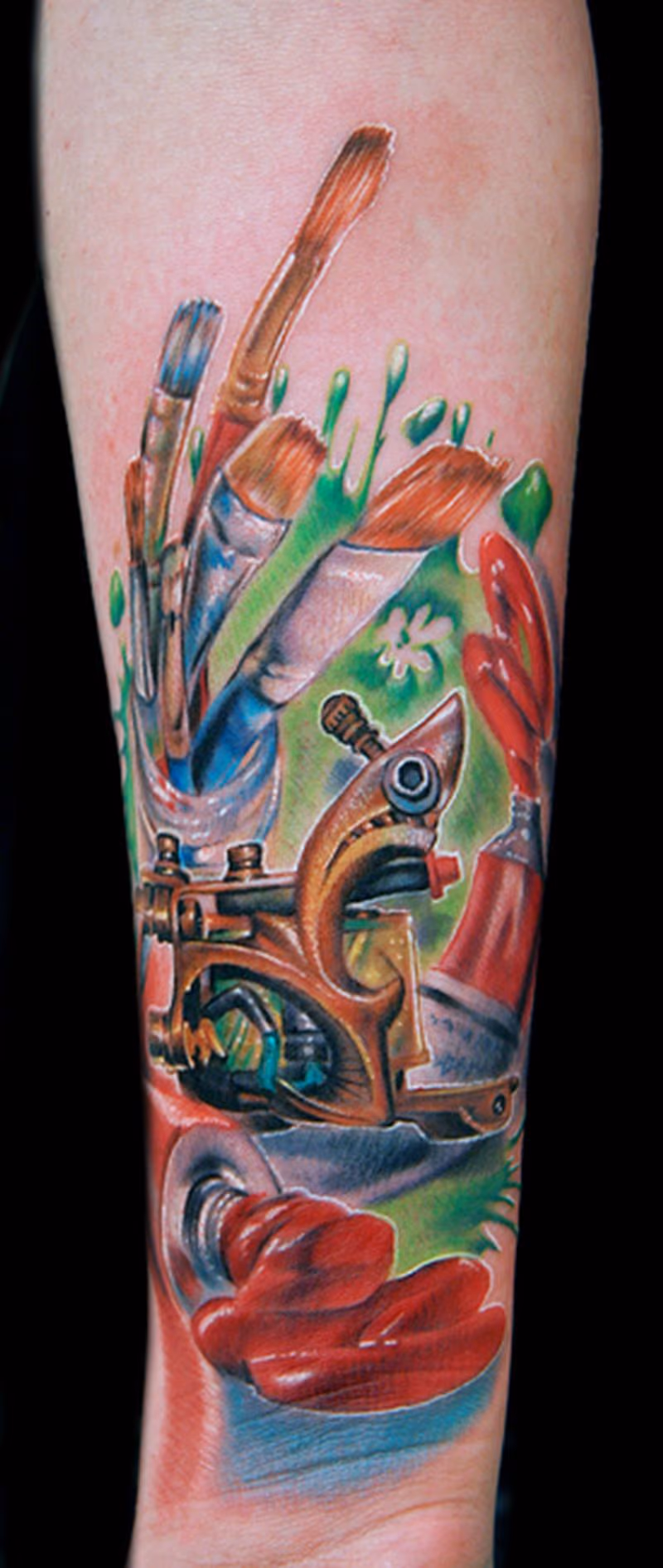 Tattoo machine and paint