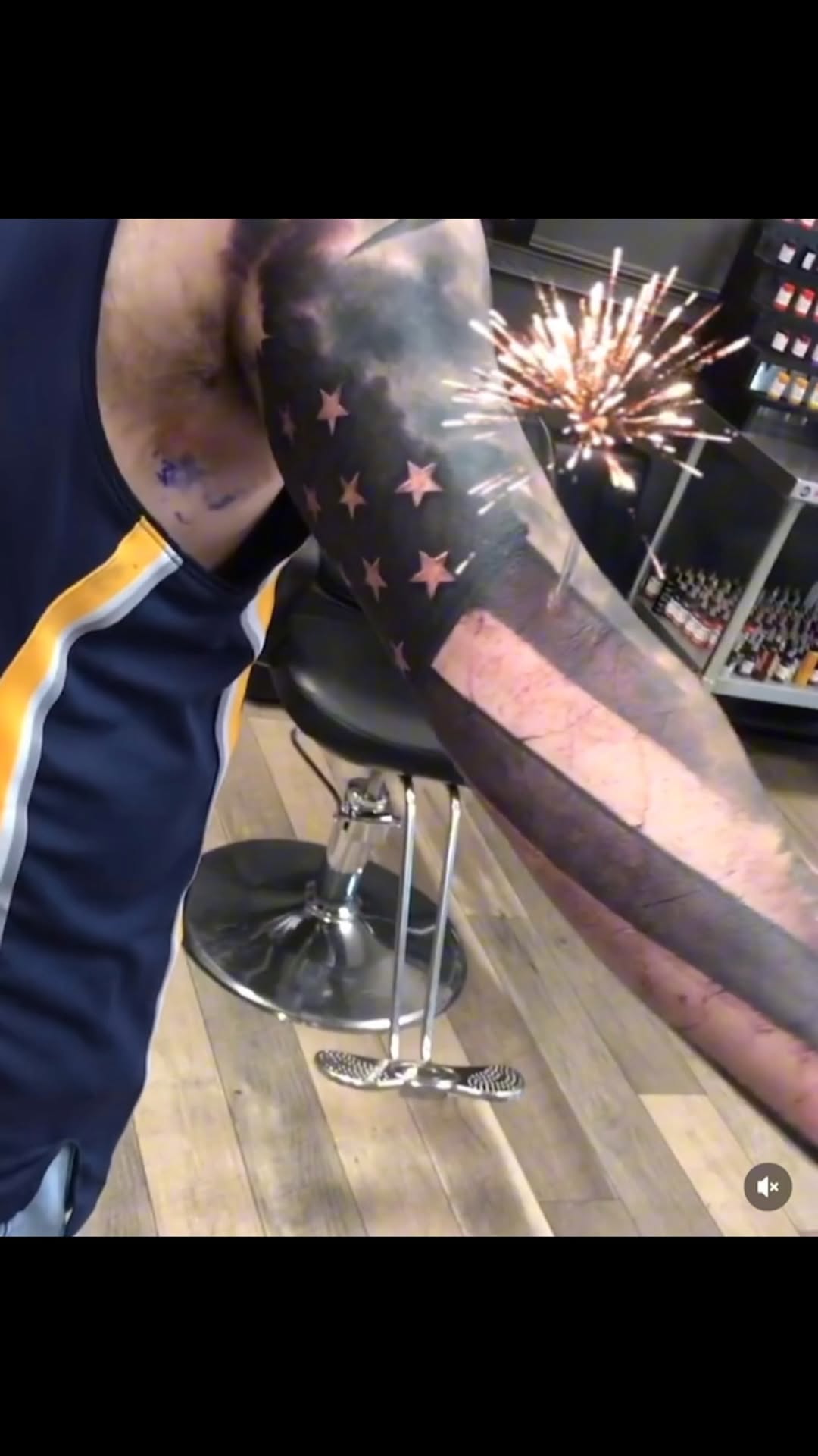 American flag blackout sleeve, arm