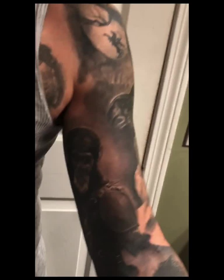 Tim Burton horror full sleeve, black-and-grey