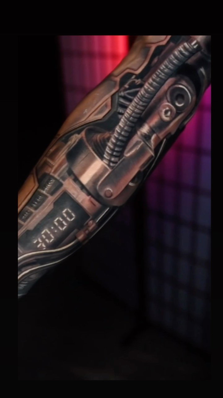 Biomechanical robot arm sleeve, forearm