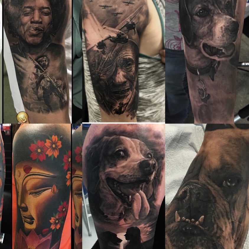 Best of 2016 realism tattoo collage