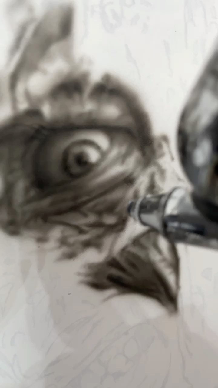Freddy Krueger airbrush artwork in black and grey
