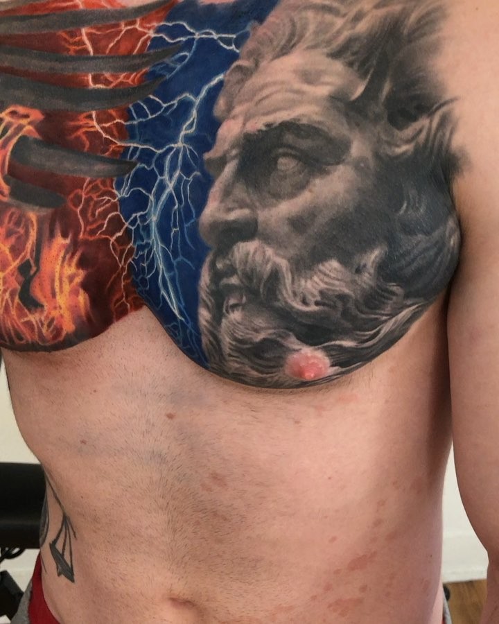 Got to finished the right side of this outgoing piece