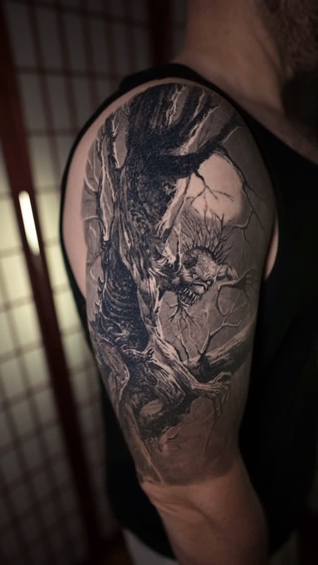 Iron Maiden Fear of the Dark half sleeve